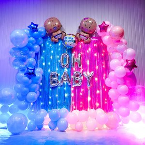 Half and Half Baby Shower Decoration