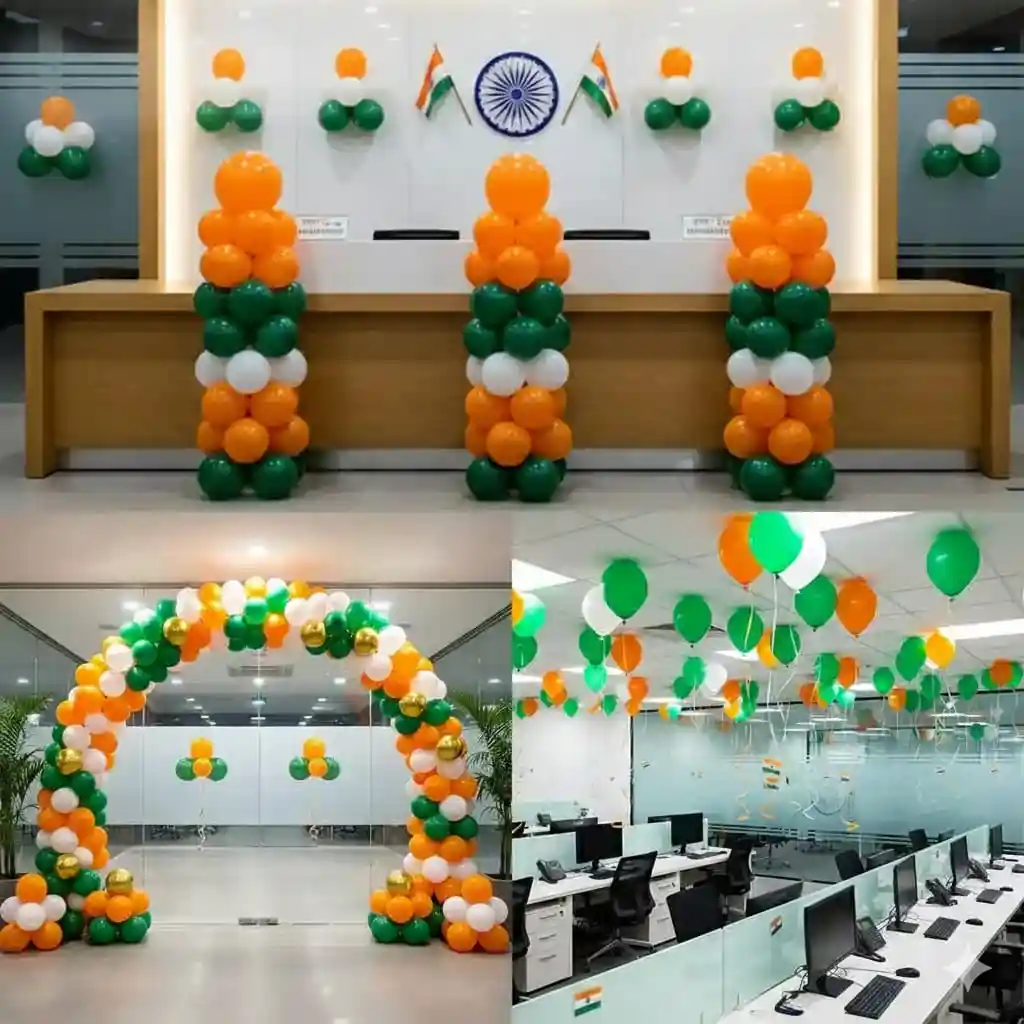 Patriotic balloons decoration theme