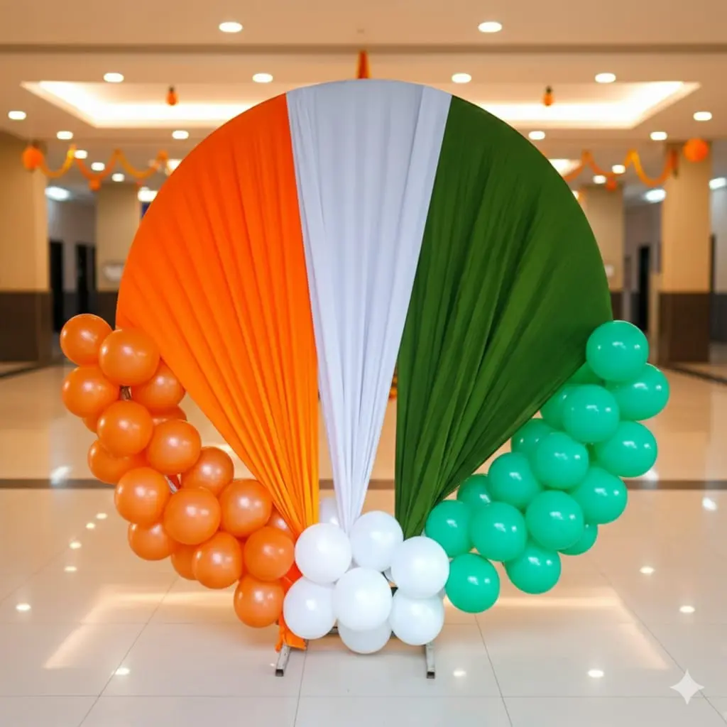 Tricolor glory republic day setup