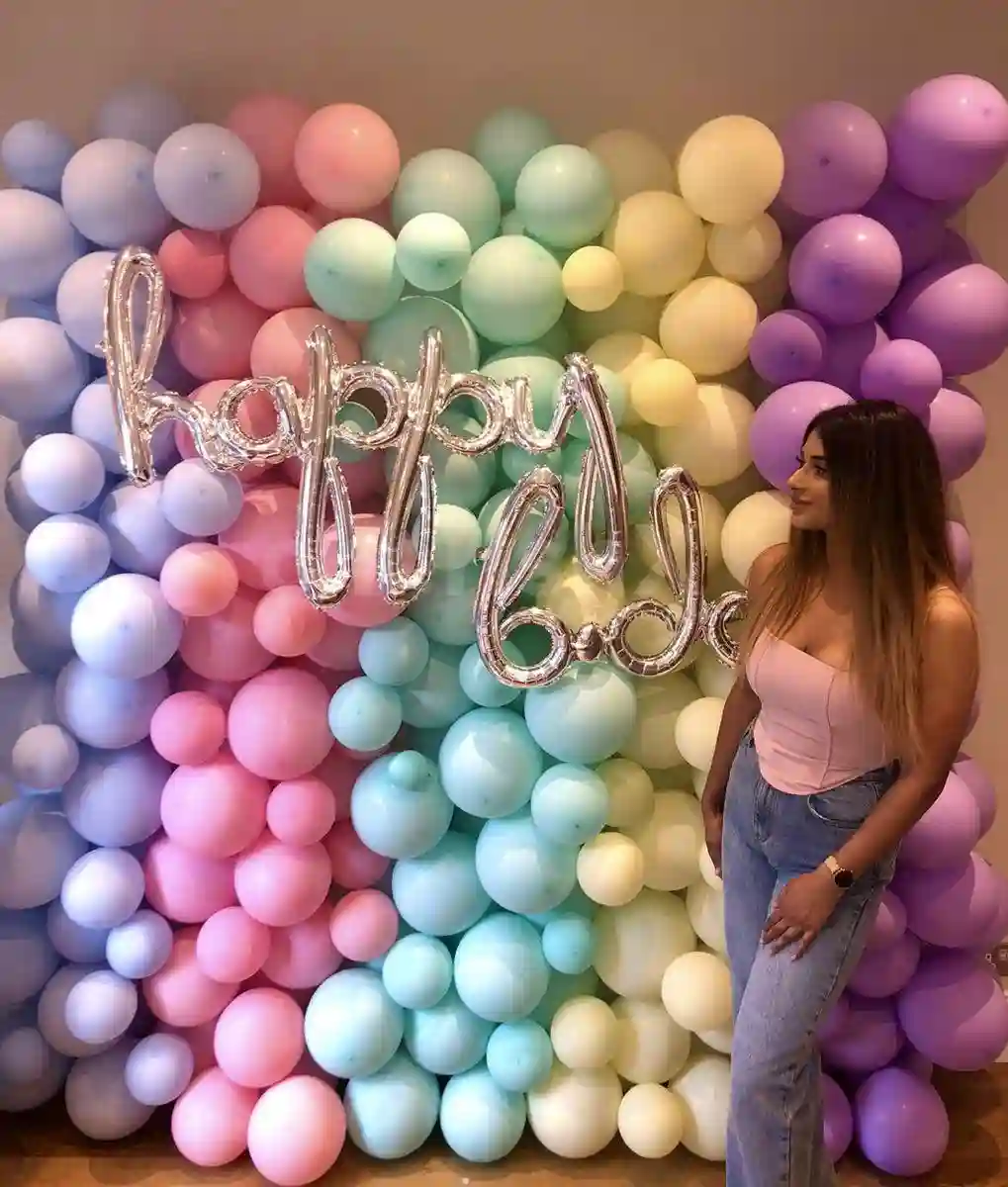 balloon decoration Dreamy Pastel Birthday Balloon Wall