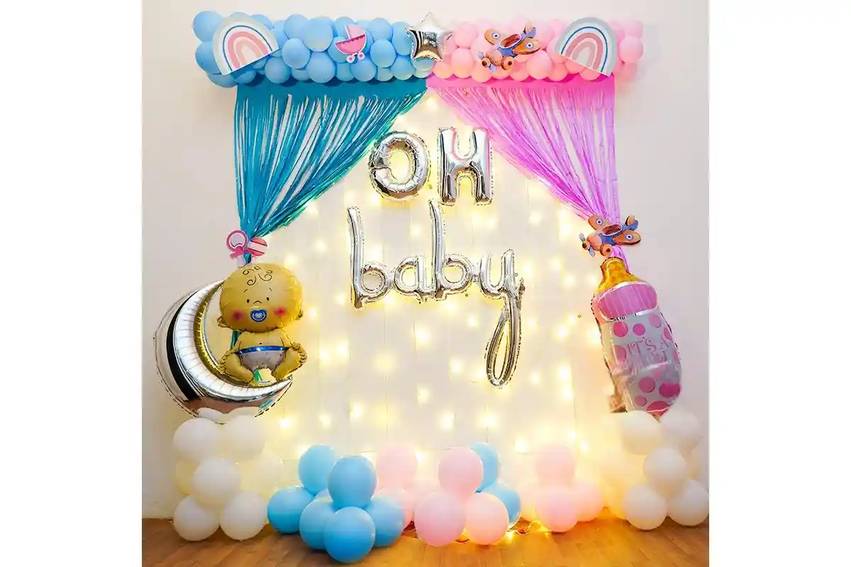 Pink and Blue Theme Baby Shower