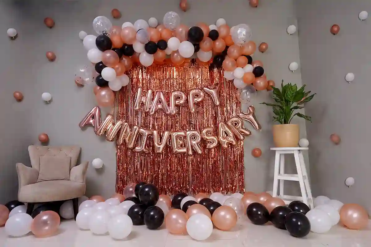 Rose Gold Anniversary Decoration