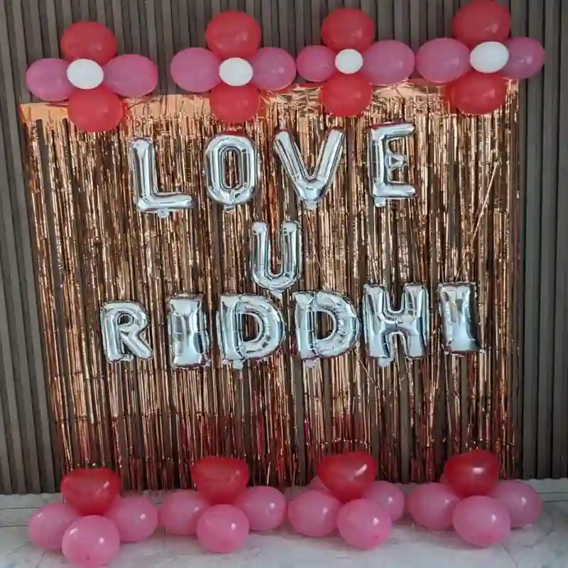 Romantic Proposal Balloon Decoration