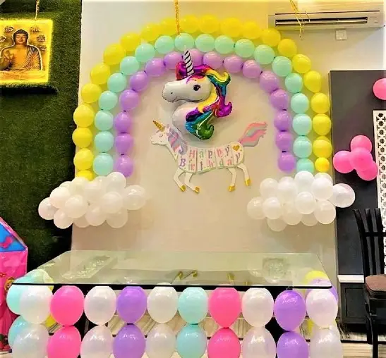 Unicorn Theme Hall Decoration