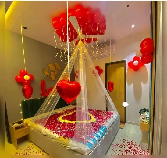 Romantic Wedding Room Decor