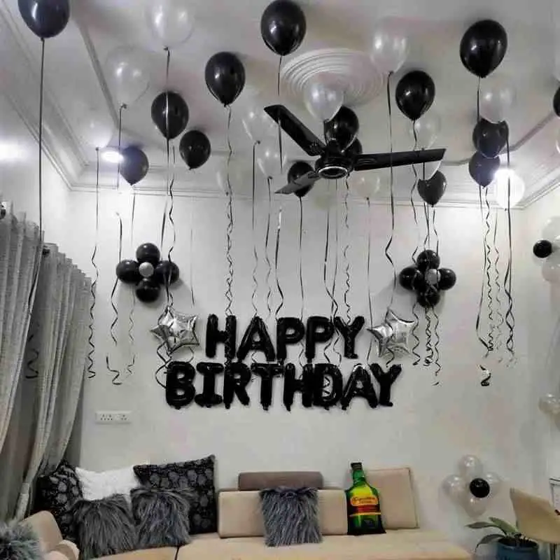 balloon decoration Black & White Birthday Standard Decoration