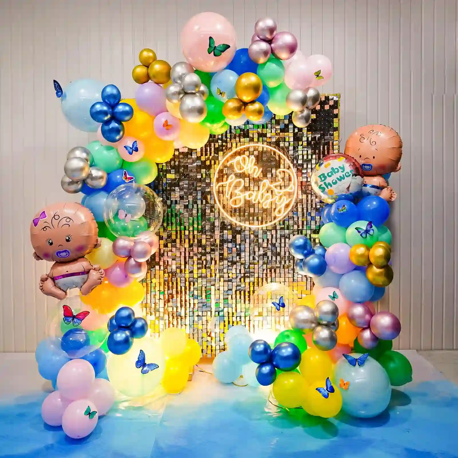 Multi Colored Baby Shower