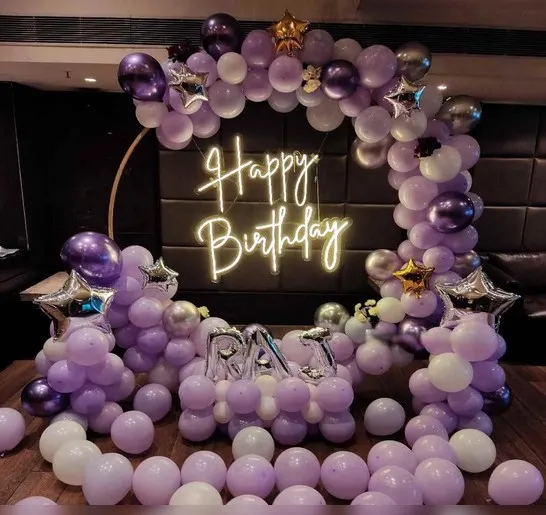 balloon decoration Purple Pastel Ring