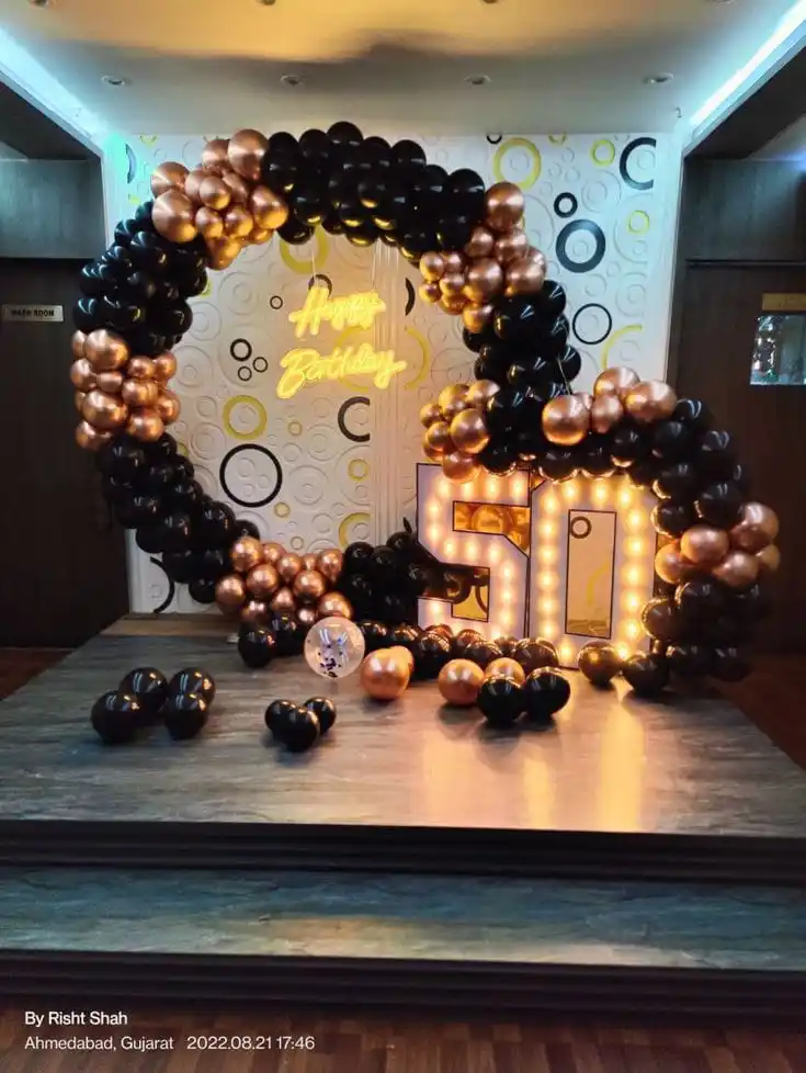 Golden & Black Birthday Theme