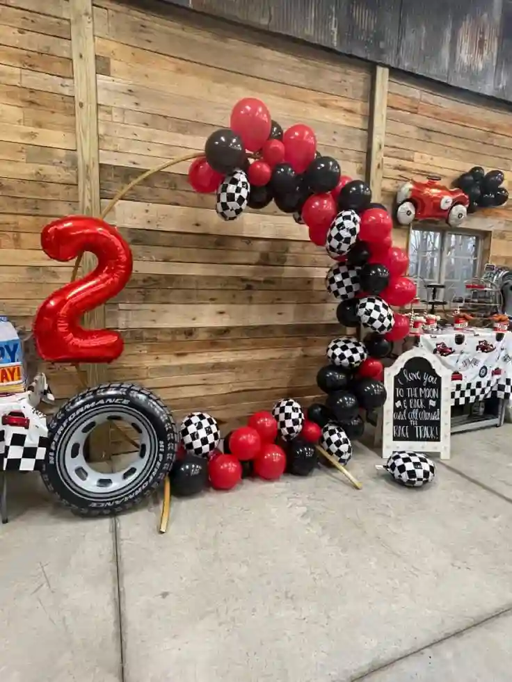 balloon decoration kids birthday decoration Fun & Flex Car Theme 3341