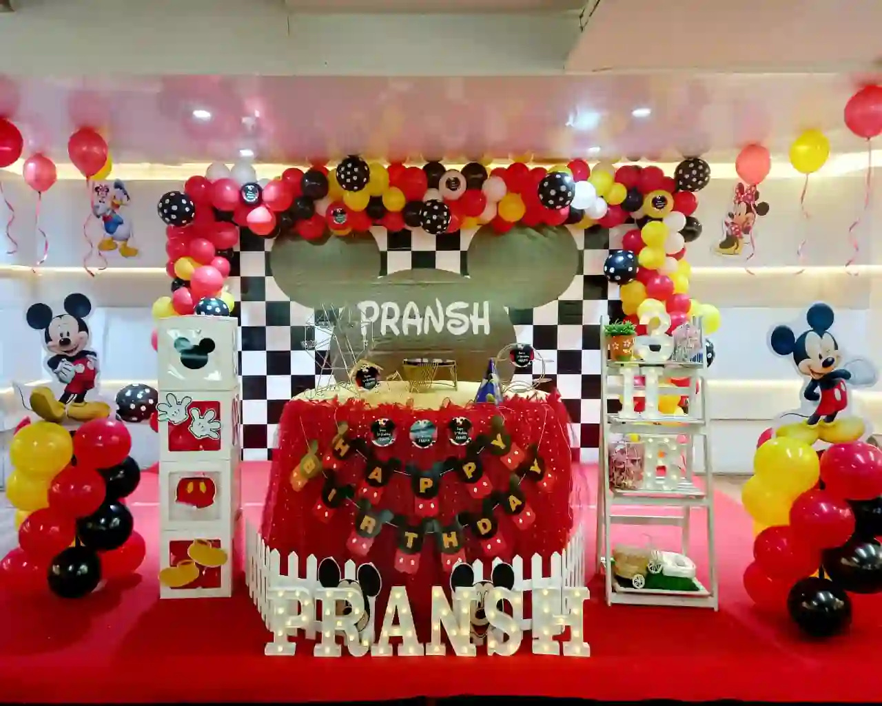 Car Theme With Mickey Mouse