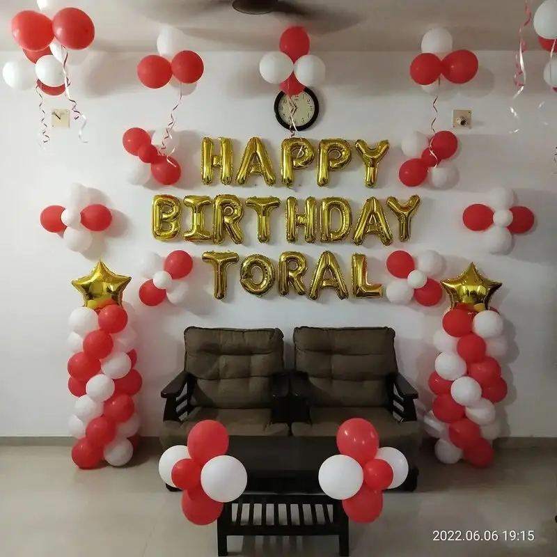 balloon decoration Birthday Standard Decoration With Name