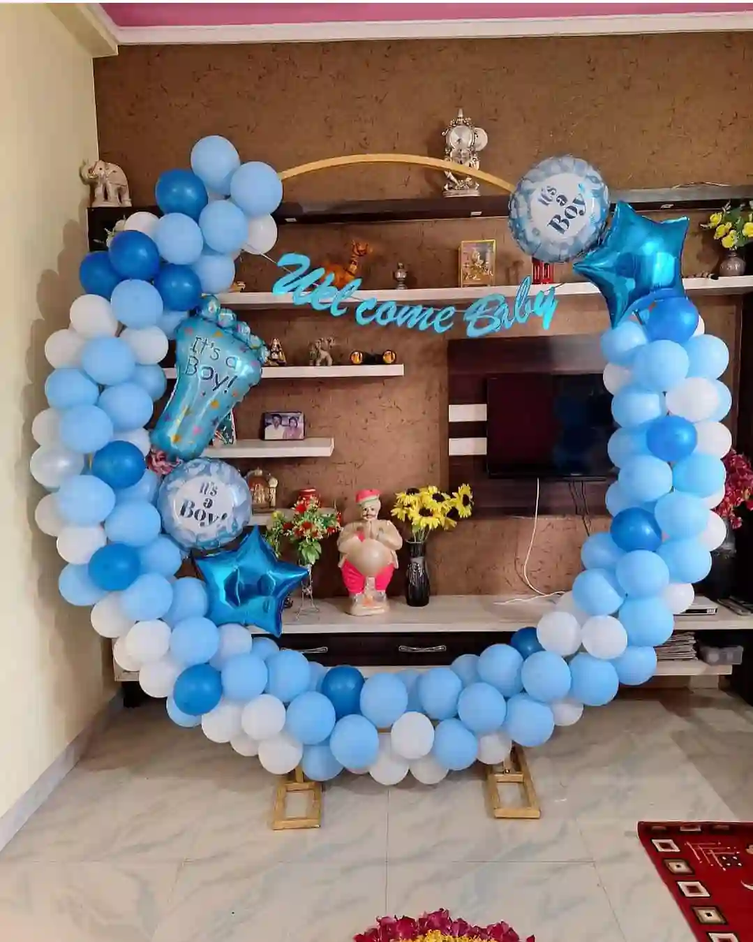 balloon decoration Ring Shape Baby Welcome Decor