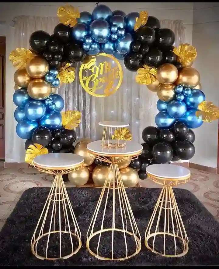 Birthday Decoration With Lots Of Big Balloon
