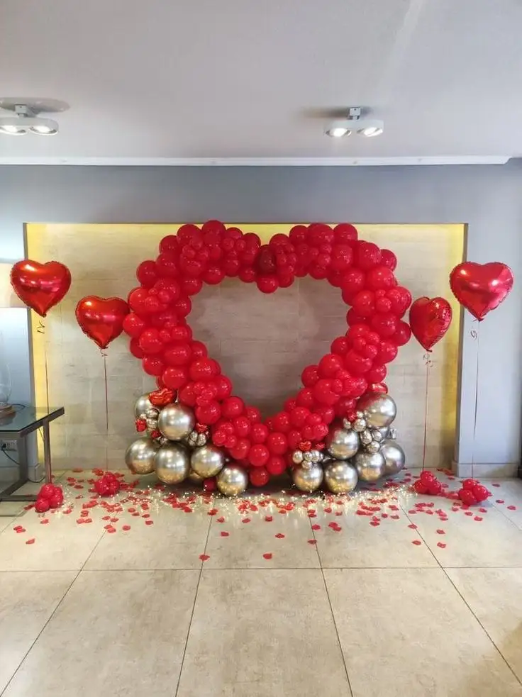Heart Shape Birthday Decor