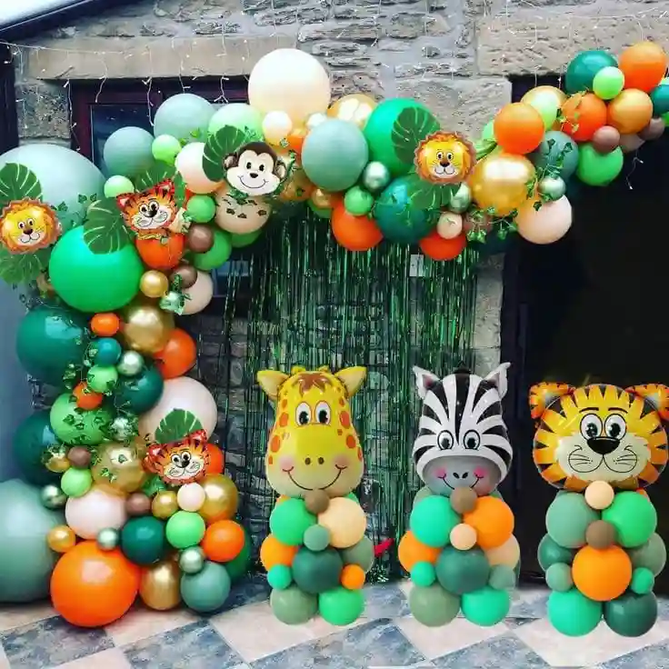 Jungle Animals Birthday Theme Decoration