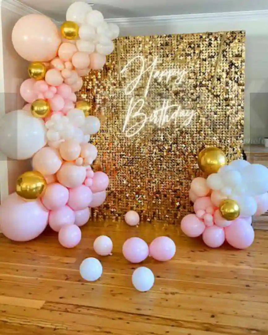 Sparkling Balloons Birthday Decor