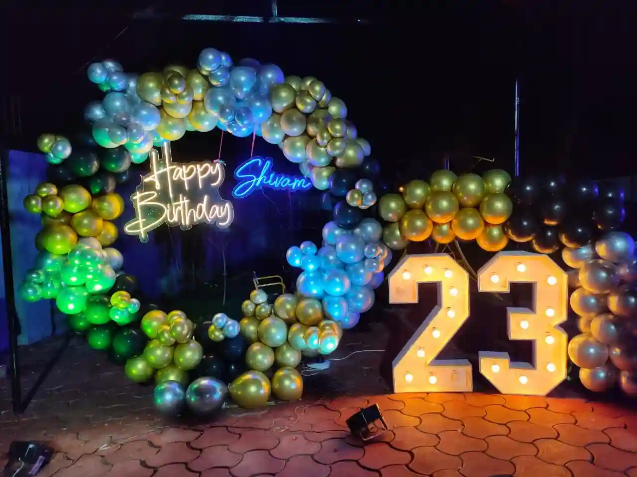Night Theme Birthday Decor