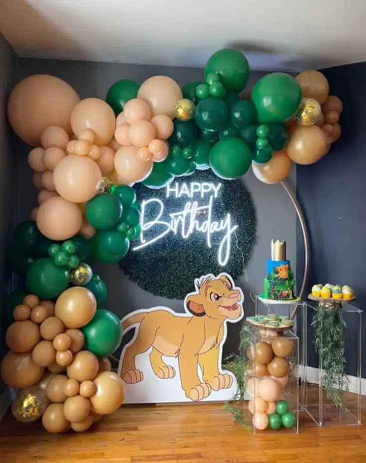 Birthday Decor With Lion King Theme kids birthday decoration