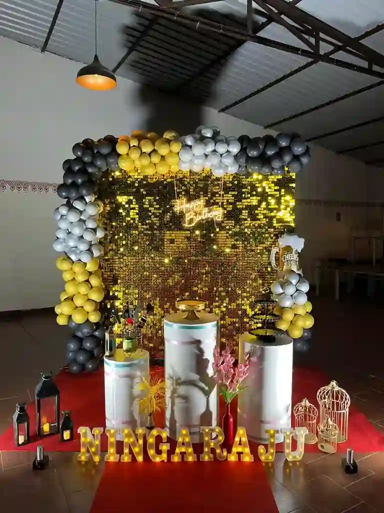 Birthday Decoration Sequin Style