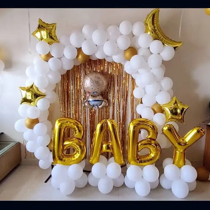 Welcome Baby Golden Theme