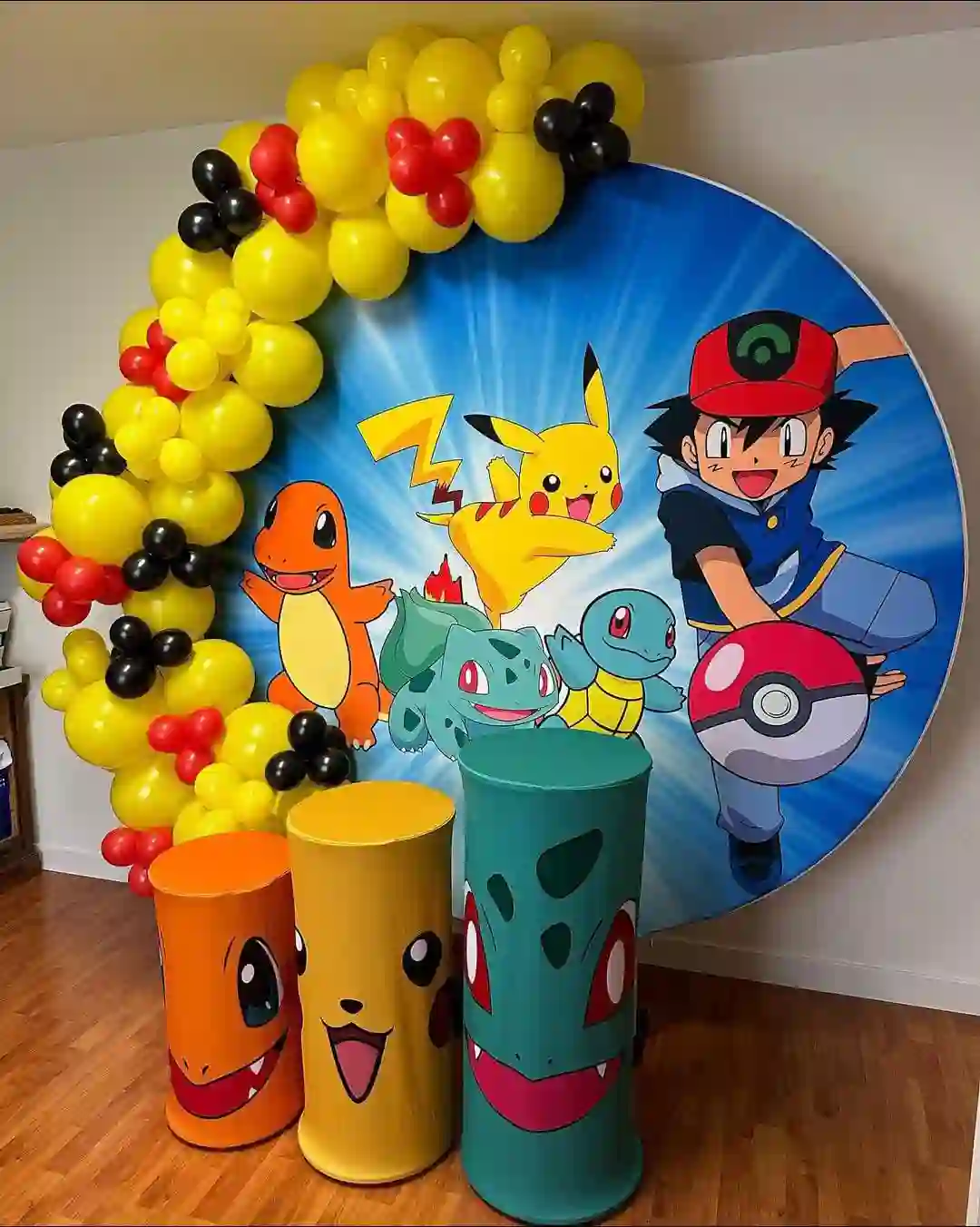 balloon decoration kids birthday decoration Pokemon With Pikachu Theme Decor 6786