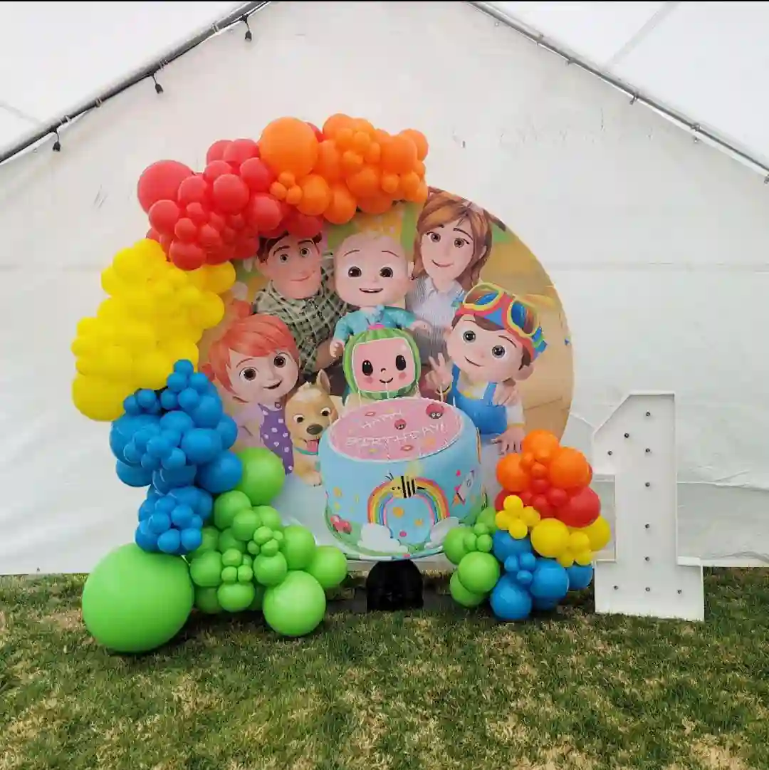 balloon decoration kids birthday decoration With Family Cocomelon Decoration 4095