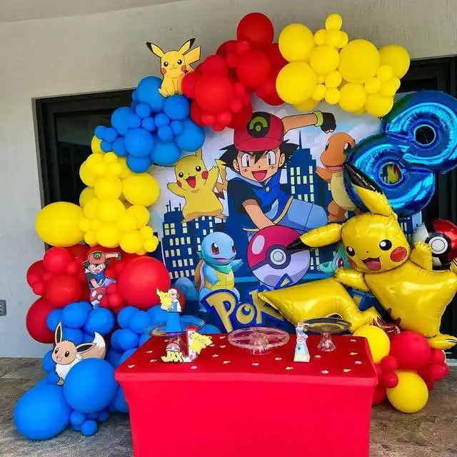balloon decoration kids birthday decoration Pokemon Characters Birthday Decoration 5148