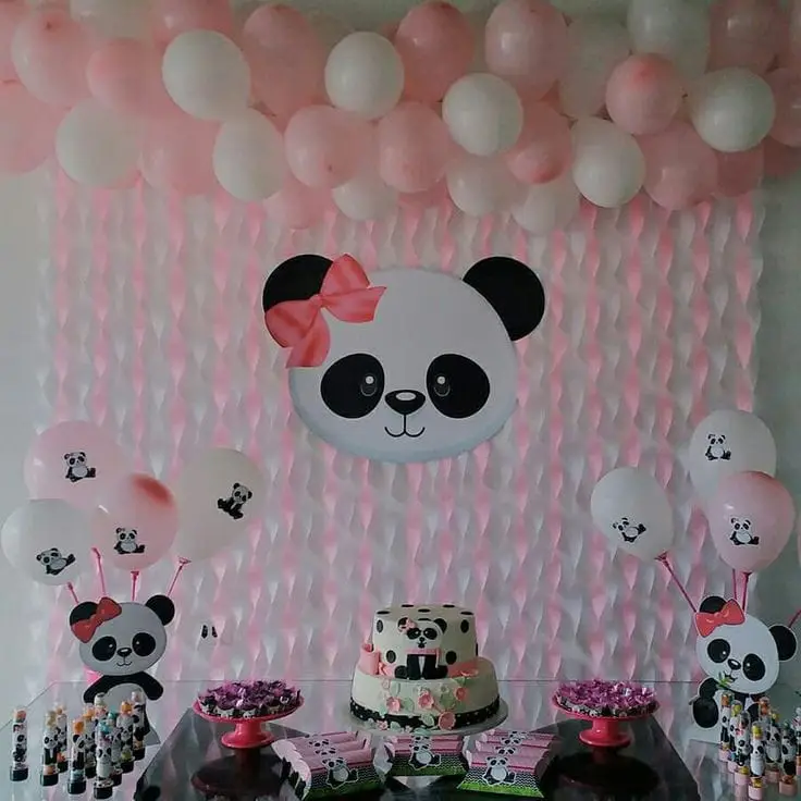 balloon decoration Panda Decoration For Birthday