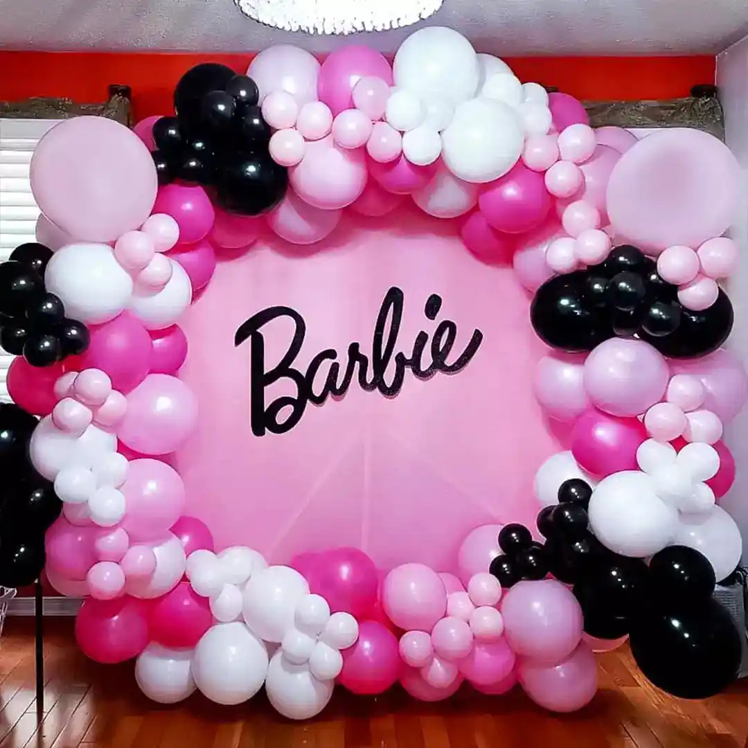 balloon decoration kids birthday decoration Decor Ring With Barbie Look 3978