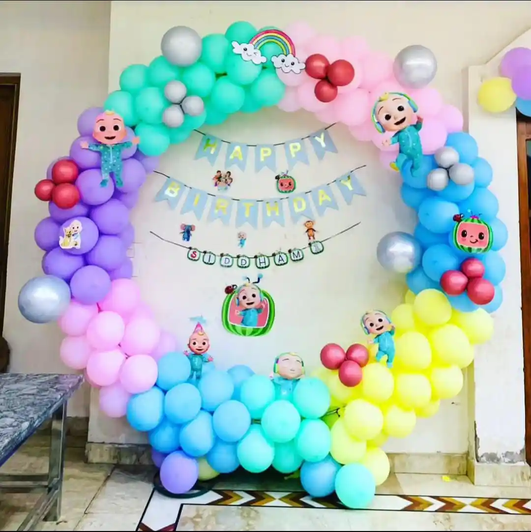 Cocomelon Theme For Birthday Kids