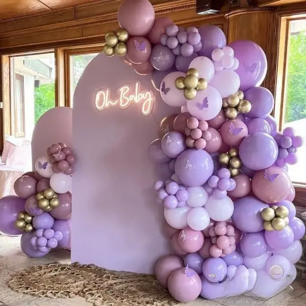 Oh Baby Purple Theme Decor