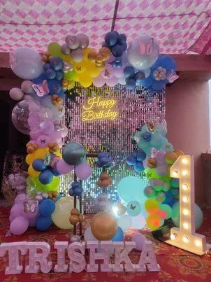 1st Happy Birthday Sequin Decoration