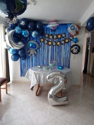 2nd Birthday Space Theme With Astronaut