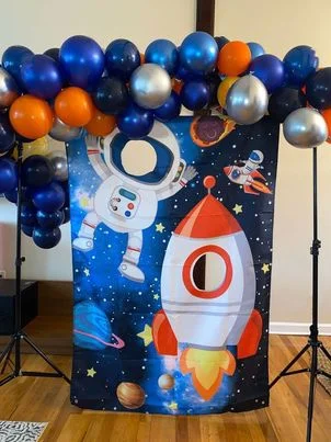 balloon decoration kids birthday decoration Astronaut Banner Decoration 3218
