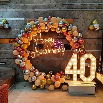Anniversary Decoration With Ring Shape