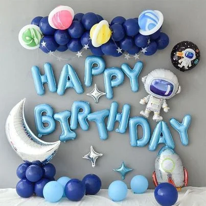 Happy Birthday Astronaut Theme Decor