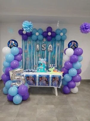 balloon decoration kids birthday decoration Elsa 5th Birthday Decor 2949