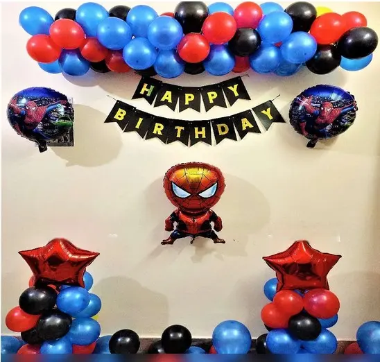 Super Hero Spiderman Balloon Decor