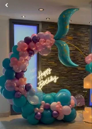 balloon decoration kids birthday decoration Mermaid Ring Decoration 3686