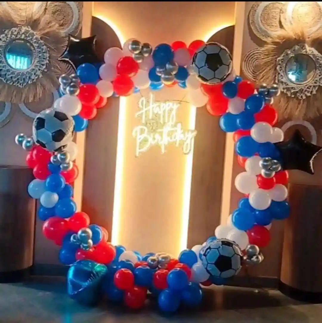 balloon decoration kids birthday decoration Sport Football Theme With Ring 3920
