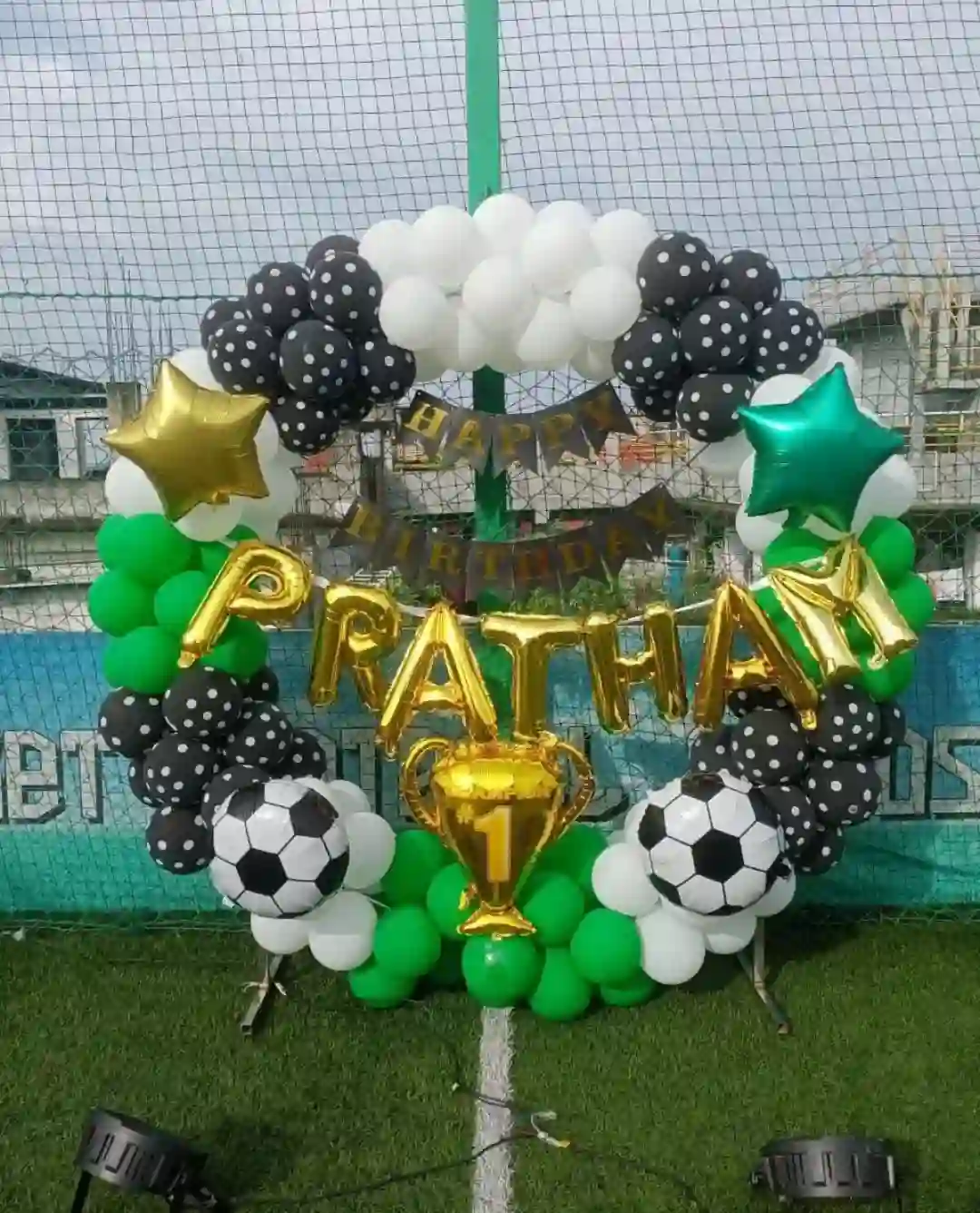 balloon decoration kids birthday decoration Sport Ring With Football Theme 4271