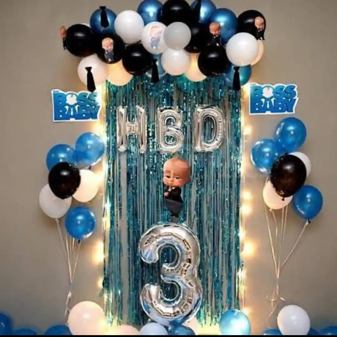 Boss Baby Theme 3rd Birthday