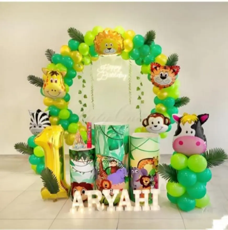balloon decoration kids birthday decoration Jungle Theme Ring Decoration 6271