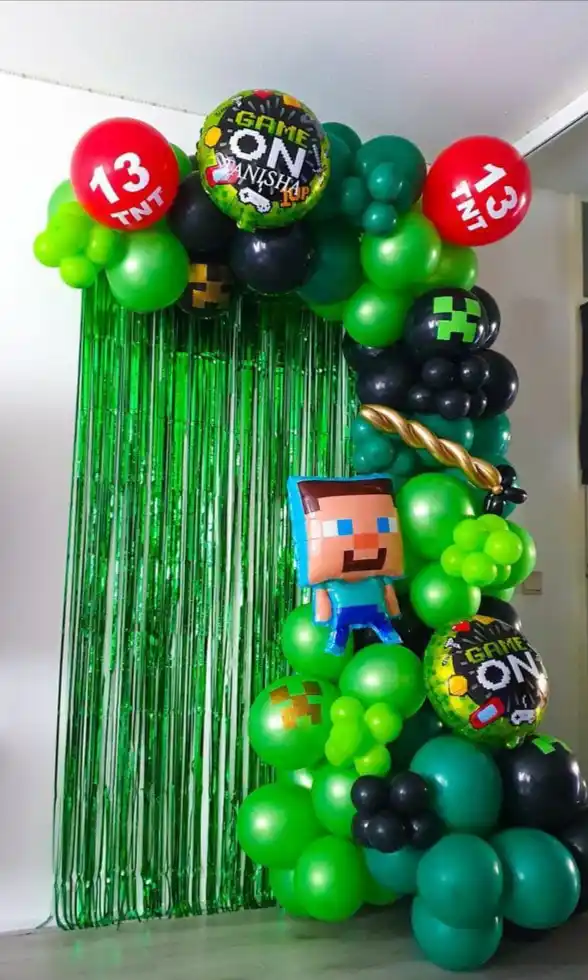 Minecraft Theme Birthday Decor