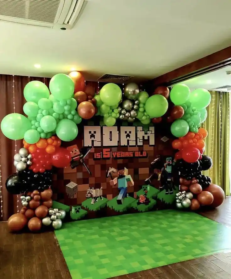 balloon decoration kids birthday decoration Minecraft Decor 6108