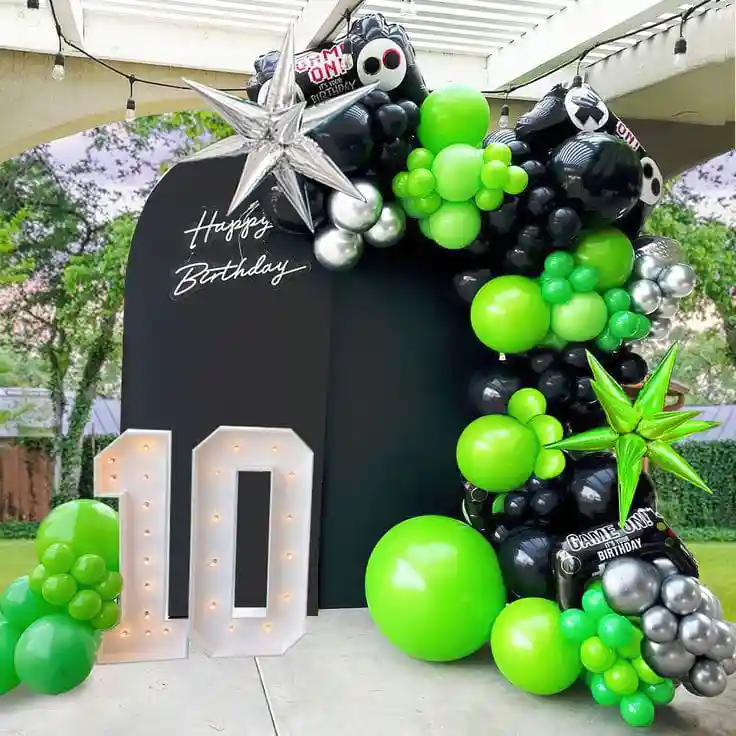 balloon decoration kids birthday decoration Minecraft 10th Birthday Decor 9313