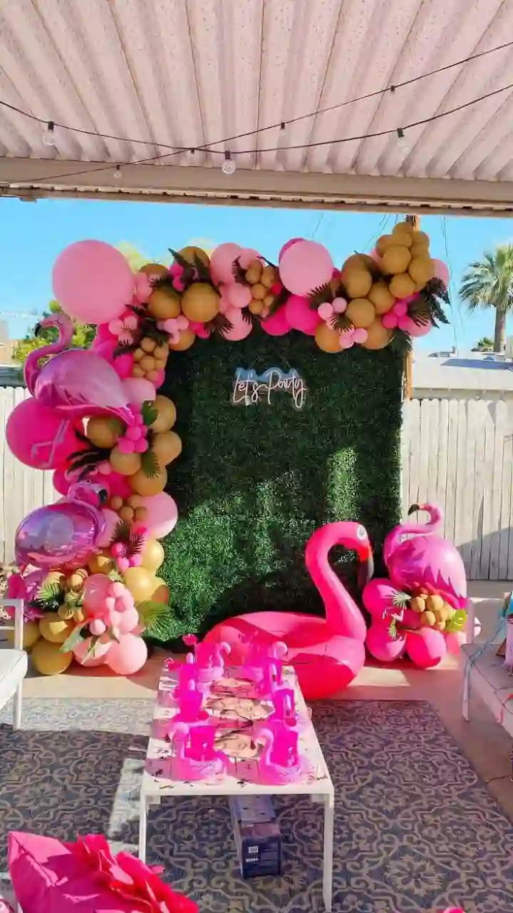 balloon decoration kids birthday decoration Flamingo Theme Decor 9243