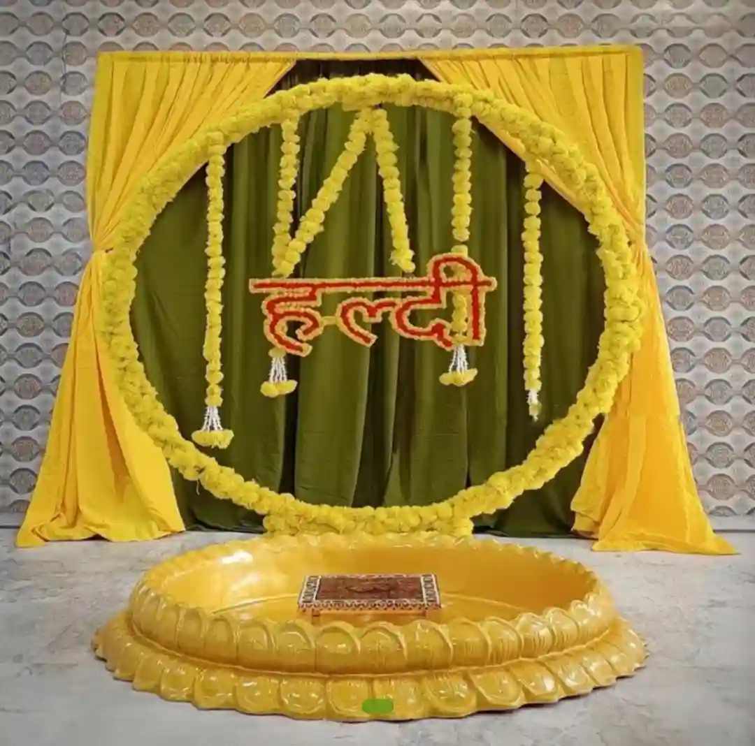 Haldi Decoration With Ring