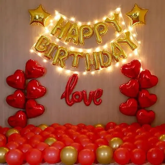 Happy Birthday Red Decor